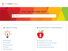 Tablet Screenshot of help.foodserve.com